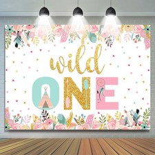 Floral And Glitter Wild One