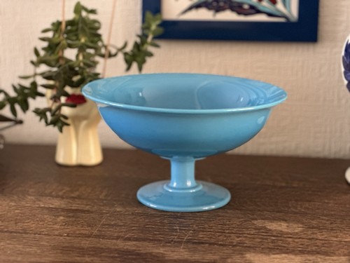 Vintage aqua opaline glass - aqua,