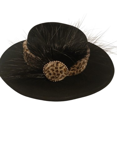 Black wool felt fedora - d's,
