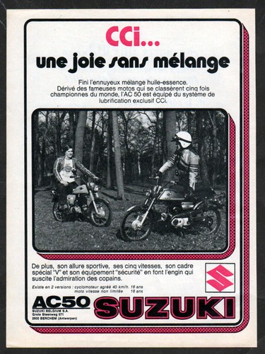 1973 suzuki motorcycle - ac,