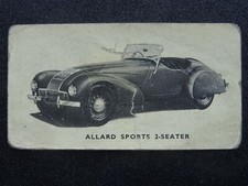No.5 ALLARD SPORTS 2-SEATER Motor Cars (Black & White) Kellogg Ltd 1949