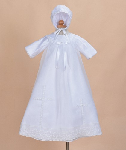 Traditional white satin long - traditional,