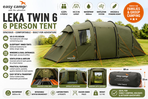 Easy camp leka - easy, twin