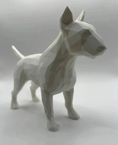 Printed bull terrier dog - 3d,