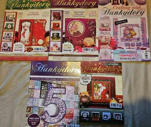 Hunkydory crafting magazines - hunkydory,
