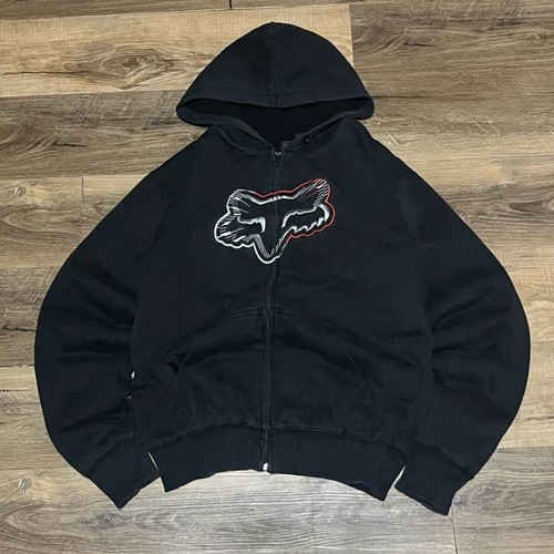 Y2k fox racing - fox, black
