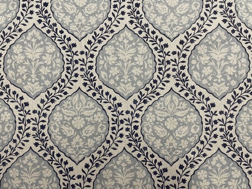 Cameo floral trellis linen - cameo,