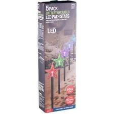Xmas Star Path Lights Set of 5