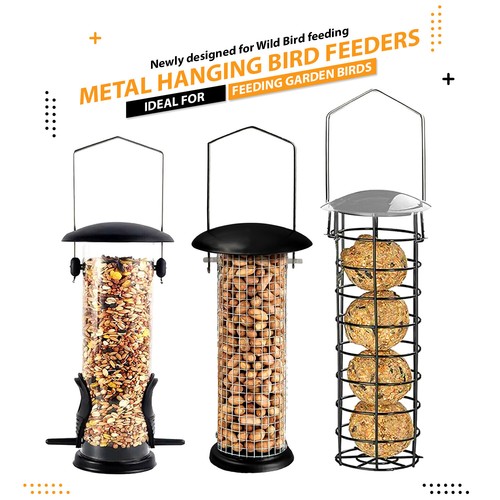 Wild bird hanging seed feeder - bird,