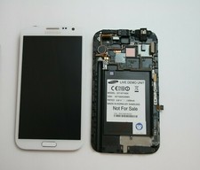 GENUINE SAMSUNG GALAXY NOTE 2 N7100 LCD SCREEN DISPLAY WHITE FRAME CHASSIS