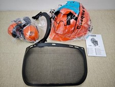 OREGON Yukon Chainsaw Safety Helmet with Protective Ear Muff and Mesh Visor (562