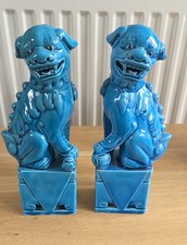 A Pair Of Blue Chinese Foo