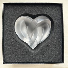 Lalique Glass Knot Hearts