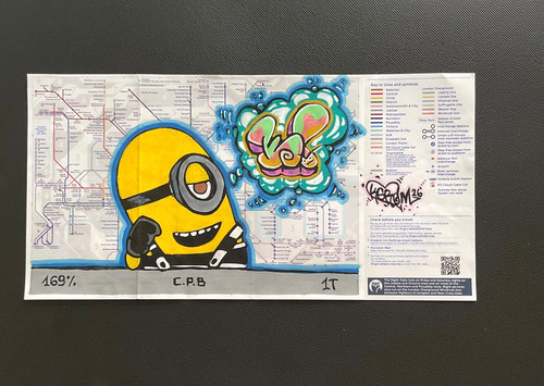 Tube map original - map, graffiti