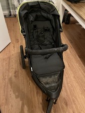 Hauck Runner Air 3 Wheeler Pushchair Jogger Buggy Black Neon/Yellow