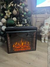Electric Fireplace Inset/Wall Fire Core Heater Timer LED Flame 2 Levels Heating