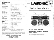 Lasonic trc931 boombox owner - trc931,