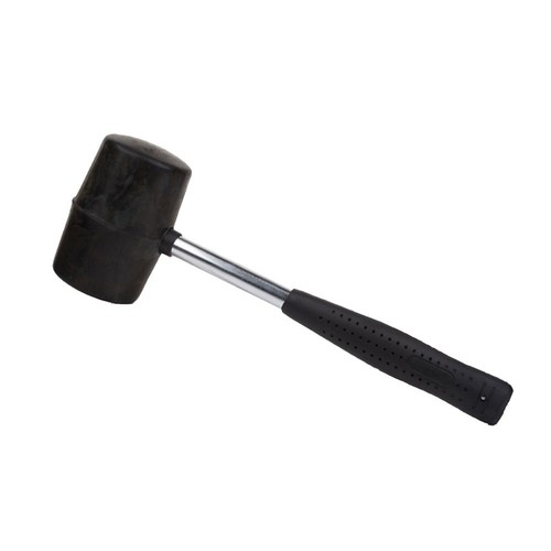 Steel handle rubber - steel, for