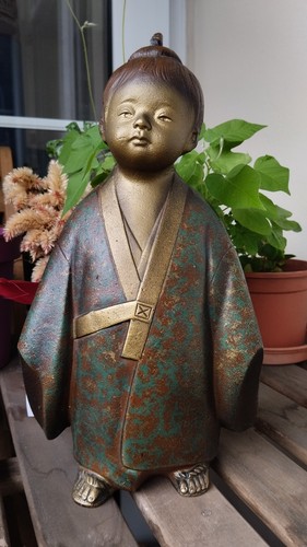 Japanese mugadōji iron statue - japanese,