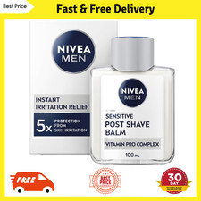NIVEA MEN Sensitive Post Shave Balm 100ml 0% Alcohol with Chamomile and Vitamin