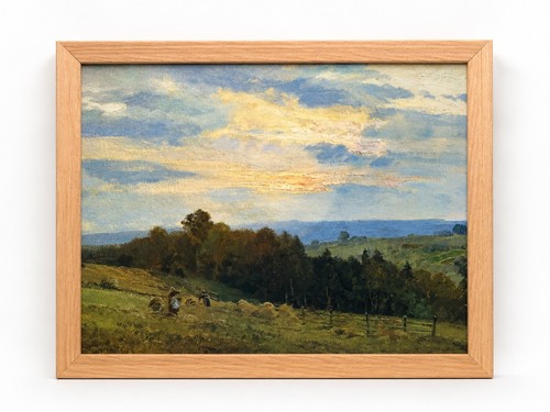 Framed landscape canvas wall - framed,