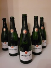 TAITTINGER CHAMPAGNE EMPTY BOTTLES 75cl - ( X 6 ) 