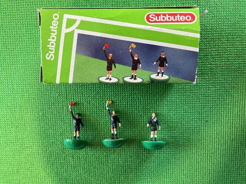 Subbuteo referee and linesmen - and,
