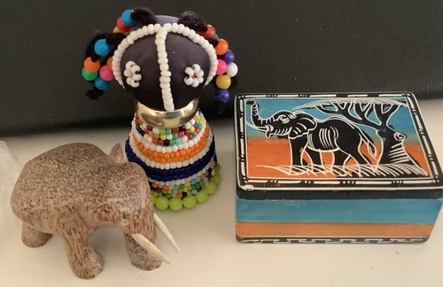 Vintage stone box handmade - vintage,