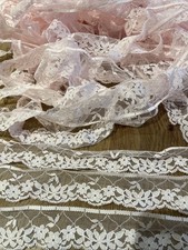 Large Bundle Of Pink Lace Trim