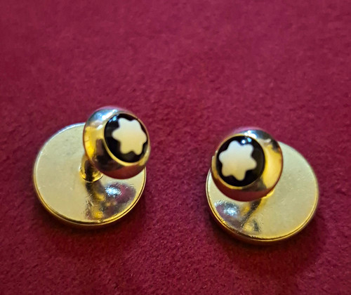 Round silver cufflinks - round,