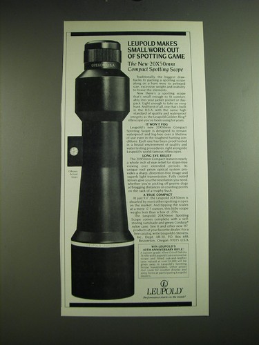 1987 leupold 20x50mm compact - leupold,