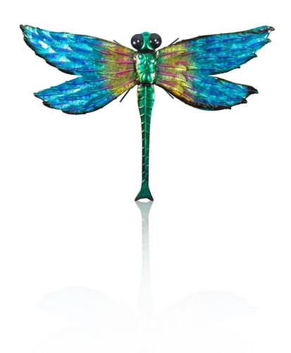 Metal dragonfly garden wall - metal,