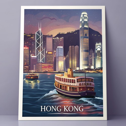 Vibrant hong kong - hong, nightscape