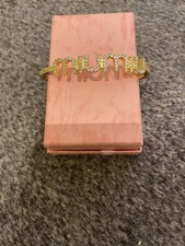 Iconic Gold & Diamond Plated Miu Miu Bracelet.