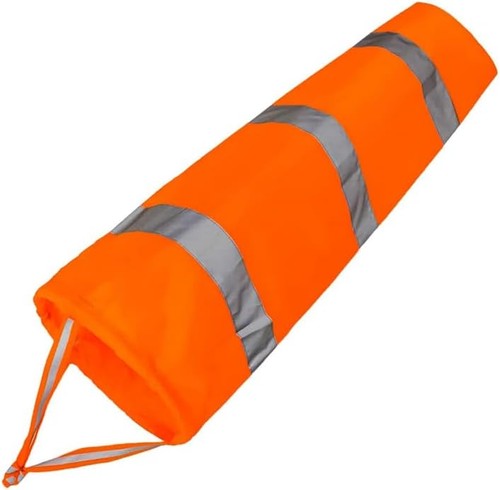Orange weatherproof wind sock - orange,