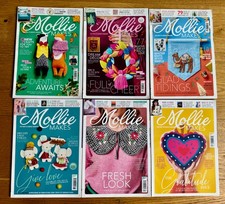 Bundle 6 Mollie Makes Magazine Magazines - Issues 121 122 123 136 138 139