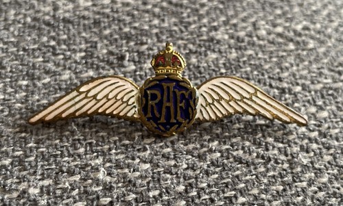 Ww2 raf gold plated - ww2, enamel