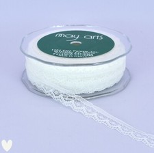 12mm Ivory Nylon Lace Trimmings x 5 metres - Doll Making Sewing Bear