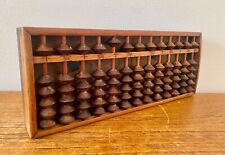 Antique Japanese Soroban Abacus made of a beautiful hardwood Retro Vintage Edo