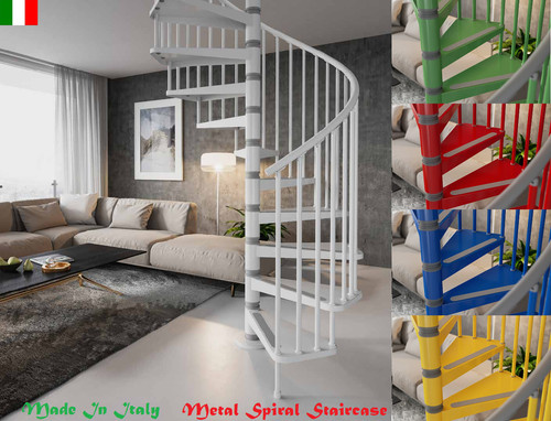 Indoor spiral staircase steel - indoor,