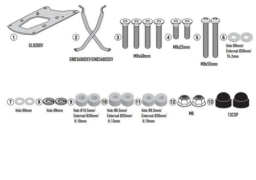 Specific rear attachment - attachment, for