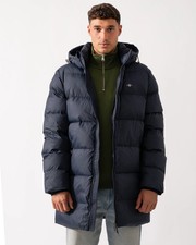 GANT Mens Active Cloud Mid Length Puffer Jacket - 433 Evening Blue