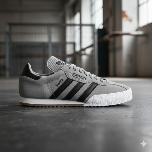 Mens adidas super - samba, suede