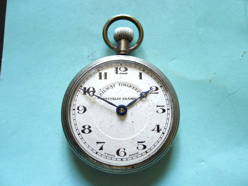 Swiss railway timekeeper white - railway,