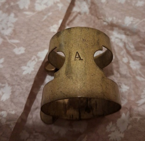 Vintage otto link stamp - "a",