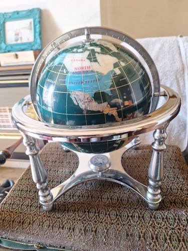 Home decor gem stone globe - decor,