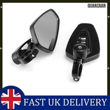 Black rear view mirrors - 7/8'',