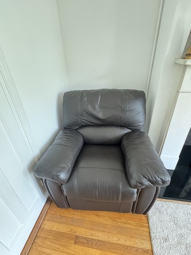 Harvey leather recliner - leather,