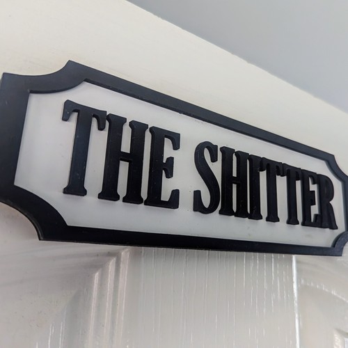 The shitter toilet lavatory - the,