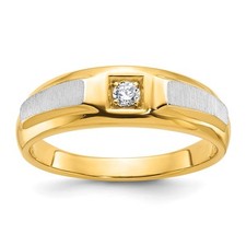 14k Two-tone Gold Polished and